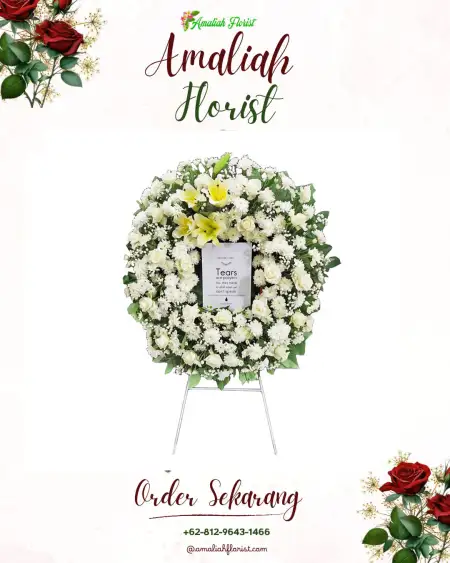 Krans Bunga Duka Kesemen