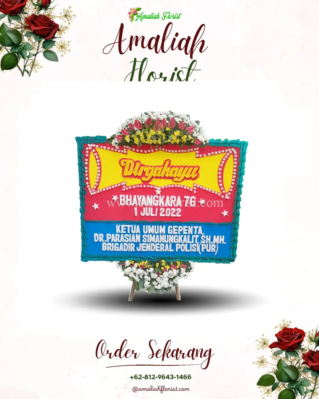 Papan Bunga HUT Ulang Tahun Kesemen